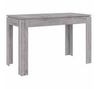 vidaXL Mesa de Comedor Mostrador Restaurante Terraza Cocina Bistró Cafetería Resistencia a Humedad Rectangular Madera Contrachapada Gris Sonoma