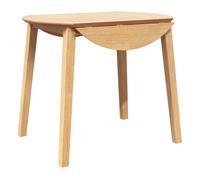 Vidaxl mesa de comedor natural madera maciza roble caucho