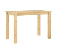 Vidaxl mesa de comedor panama madera maciza de pino 117x60x75 cm