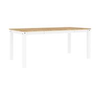 Vidaxl mesa de comedor panama madera maciza pino blanco 180x90x75 cm