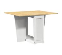 vidaXL Mesa de Comedor Plegable Mariposa Corona Madera Pino Blanco, Mesa de Comedor, Mesa de Cena, Muebles de Comedor, Mesa de Cocina