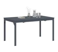 vidaXL Mesa de Extensión Antracita 180 x 80 x 76 cm Acero, Mesa Rectangular Moderna para jardín y terraza, Ampliable, Muebles de Exterior Elegantes, Resistente a la Intemperie.