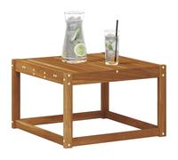 vidaXL Mesa de Exterior Madera de Acacia Sólida Natural, Muebles de Patio Modernos, Resistentes al Clima, Ideales para Relajarse en el jardín, con diseños en Madera de Acacia