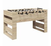 vidaXL Mesa de Fútbol 2 pcs Roble Sonoma 146,5 x 74 x 85 cm, Sala de Juego, Mesa de futbolín Moderna, Ideal para Actividades Familiares, Partidos Divertidos