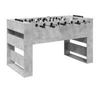 vidaXL Mesa de Fútbol 2 pcs Gris Concreto 146,5 x 74 x 85 cm, Sala de Juego, Mesa de futbolín Moderna, Ideal para Actividades Familiares, Partidos Divertidos