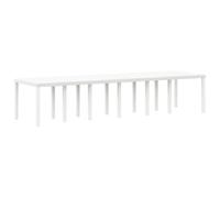 vidaXL Mesa de Jardín 350 x 100 x 74 cm ratán sintético, Mesa de jardín Moderna Rectangular, Muebles de Comedor de poliratán duraderos para Exteriores, área de Asientos Resistente a la Intemperie