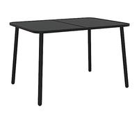 vidaXL Mesa de jardín Acero Gris Antracita 110x80x71 cm