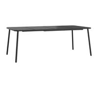 vidaXL Mesa de jardín Acero Gris Antracita 200x100x71 cm