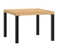 vidaXL Mesa de jardín Acero Recubrimiento en Polvo Negro 55x55x39,5 cm, Mesa de jardín, Mesa de Patio, Muebles de Exterior, Mesa de Exterior