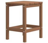 vidaXL Mesa de Jardín Comedor Cocina Patio Terraza Balcón Muebles Mobiliario Soporte Exterior Estable Adirondack HDPE Marrón 38x38x46 cm