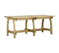 vidaXL Mesa de Jardín Comedor Cocina Patio Terraza Balcón Camping Mobiliario Muebles Soporte Exterior 220x74x75 cm Madera de Pino Impregnada