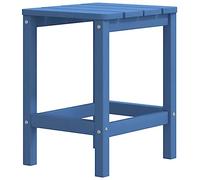 vidaXL Mesa de Jardín Comedor Cocina Patio Terraza Balcón Muebles Mobiliario Soporte Exterior Estable Adirondack HDPE Azul Agua 38x38x46 cm