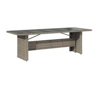 vidaXL Mesa de jardín con tapa de cristal, mesa de comedor con marco de acero, mesa para terraza, jardín, balcón, mesa de jardín, mesa de jardín, mesa de jardín, mesa de jardín, muebles de jardín,