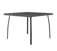 Mesa de jardín malla de acero gris antracita 100x100x72 cm