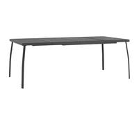 vidaXL Mesa de jardín Malla de Acero Gris Antracita 200x100x72 cm, Mesa de Exterior, Muebles de jardín, Muebles de Patio, Mesa de Patio