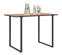 vidaXL Mesa de Jardín Marrón 100 x 55 x 70 cm Madera, Mesa de Jardín y Terraza, Mobiliario Exterior, Comedor Resistente, Ahorrador de Espacio en Balcón y Terraza