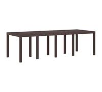 vidaXL Mesa de Jardín Marrón 250 x 100 x 73 cm ratán sintético