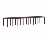 vidaXL Mesa de Jardín Marrón 400 x 100 x 73 cm ratán sintético