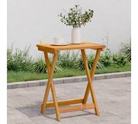 vidaXL Mesa de jardín Plegable Madera Maciza de Acacia 50x36x60 cm, Mesa, Mesa de Patio, Mesa de Picnic, Mesa de Exterior, Mesa Plegable