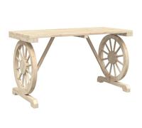 vidaXL Mesa de jardín Madera Maciza Abeto 115x55x65 cm