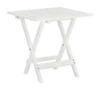 vidaXL Mesa de Jardín Plegable Cuadrada Madera Acacia Blanca Mesita Exterior