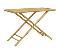 Mesa De Jardín Plegable De Bambú 110x55x75 Cm Vidaxl