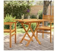 vidaXL Mesa de jardín plegable madera de teca maciza 85x85x76 cm