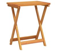 vidaXL Mesa de jardín Plegable Madera Maciza de Acacia 50x36x60 cm