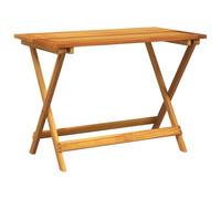 vidaXL Mesa de jardín Plegable Madera Maciza de Acacia 90x52,5x65 cm