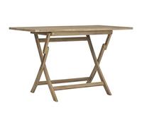 vidaXL Mesa de jardín Plegable Madera Maciza de Teca 120x70x75 cm, Mesa de jardín, Mesa de Patio, Muebles de Exterior, Mesa de Exterior