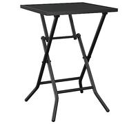 Mesa de jardín plegable malla acero gris antracita 50x50x72 cm