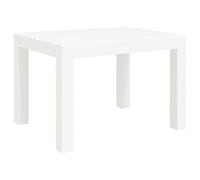 vidaXL Mesa de jardín PP Blanco 59x47x40 cm, Mesa de Exterior, Muebles de jardín, Muebles de Patio, Mesa de Patio, Muebles de Exterior
