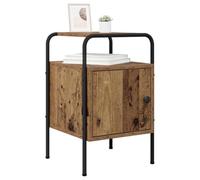 vidaXL Mesa de Noche 2 uds. Madera Envejecida 35 x 36,5 x 56 cm