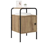 vidaXL Mesa de Noche 2 uds. Roble Artisan 35 x 36,5 x 56 cm
