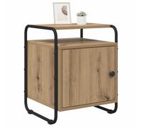 vidaXL Mesa de Noche 2 uds. Roble Artisan Madera de ingeniería