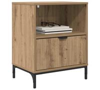 vidaXL Mesa de Noche - Mesa de Noche Moderna, Mueble para el Dormitorio, Soporte Contemporáneo, Almacenamiento Lateral, Carro Pequeño, Simple y Minimalista para la Cama