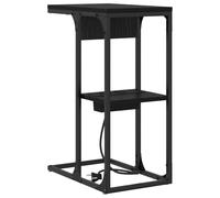vidaXL Mesa de Noche con Estantes - Almacenamiento Moderno para el Dormitorio Que es práctico y Elegante. Una Unidad Minimalista para tu Espacio.