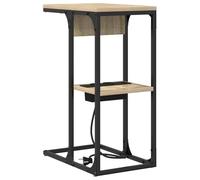 vidaXL Mesa de Noche con Estantes - Un Modelo Moderno y práctico para el Dormitorio. Esta Pieza Elegante y Funcional es Ideal para Mantener Todo en Orden.