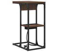 vidaXL Mesa de Noche con estantes - una Pieza Moderna para tu Cuarto. Ideal para almacenar Cosas y Mantener Todo organizado, Esta Unidad Minimalista es estilosa y Muy útil.
