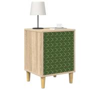vidaXL Mesa de Noche GELEEN 2 uds. Roble Sonoma 36 x 33 x 50 cm, Muebles Modernos para el Dormitorio, mesita Rectangular con Gran Espacio, cabinetito Compacto en Acabado Roble Sonoma
