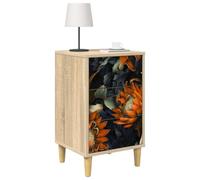 vidaXL Mesa de Noche LOCHEM 2 uds. Roble Sonoma 36 x 33 x 60 cm, Dormitorio Moderno, diseño Rectangular con Gran Espacio, mesita Funcional, Armario Compacto, Organizador Esencial