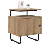 vidaXL Mesa de Noche Roble Artisan Madera de ingeniería