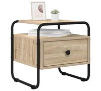 vidaXL Mesa de Noche Roble Sonoma Madera de ingeniería, Soluciones Modernas para Almacenamiento en el Dormitorio, Mesa de Noche Rectangular, Organizador Elegante