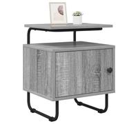 vidaXL Mesa de Noche Sonoma Gris Madera de ingeniería