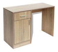 vidaXL Mesa de Pared Plegable de Madera Aglomerada Color Roble Estante Balda