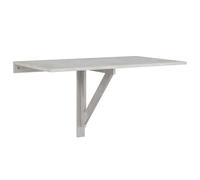 vidaXL Mesa de pared plegable contrachapada Gris hormigón 100x60x56 cm