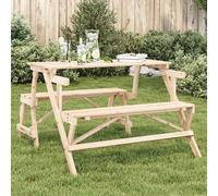 vidaXL Mesa de picnic bancos convertible madera , de picnic, de picnic de jardín, mesa de camping