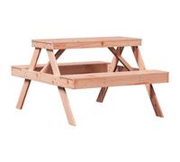 Mesa De Pícnic Madera Maciza Douglas 105x134x75 Cm Vidaxl