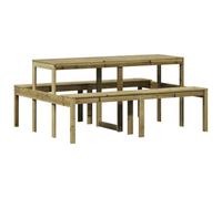 Mesa De Pícnic Madera Pino Impregnada 160x134x75 Cm Vidaxl