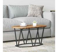 vidaXL Mesa de x 40 x 40.5 cm, Mesa de café , , diseño moderno, madera técnica, gran pieza central para tu sala